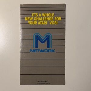 Mattel M Network Atari VCS Game catalogue.